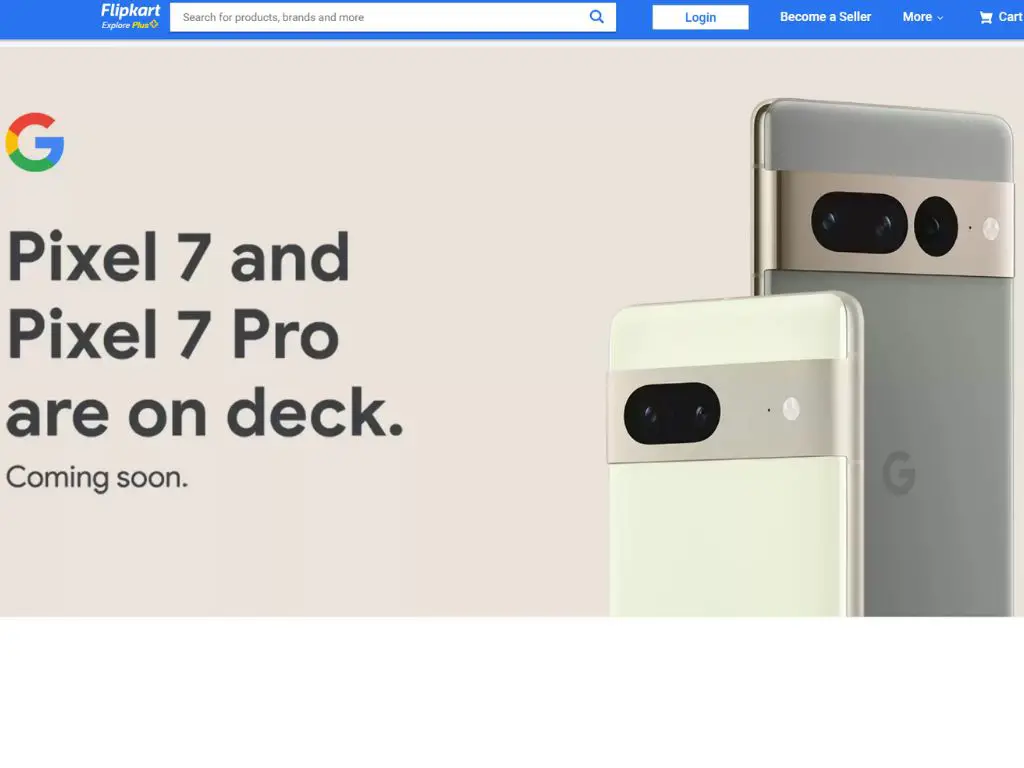 Google Pixel 7 Series Smartphone Coming to India, confirms Flipkart