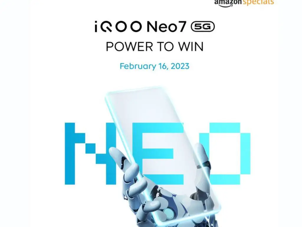 iQOO Neo 7 5G is launching on 16th Feb in India