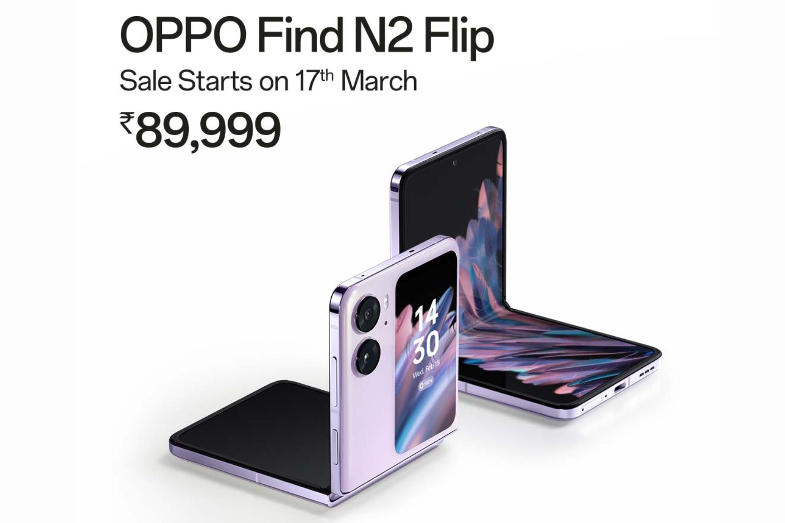 OPPO Find N2 Flip launched in India: Price starts from Rs 89999